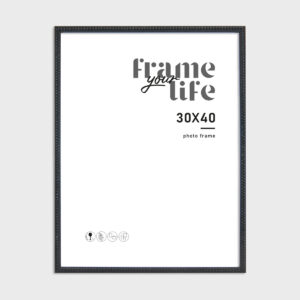 Cornice classica sottile nera