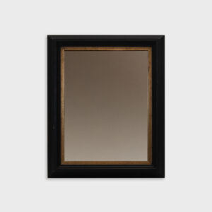 Specchiera con cornice nera opaca