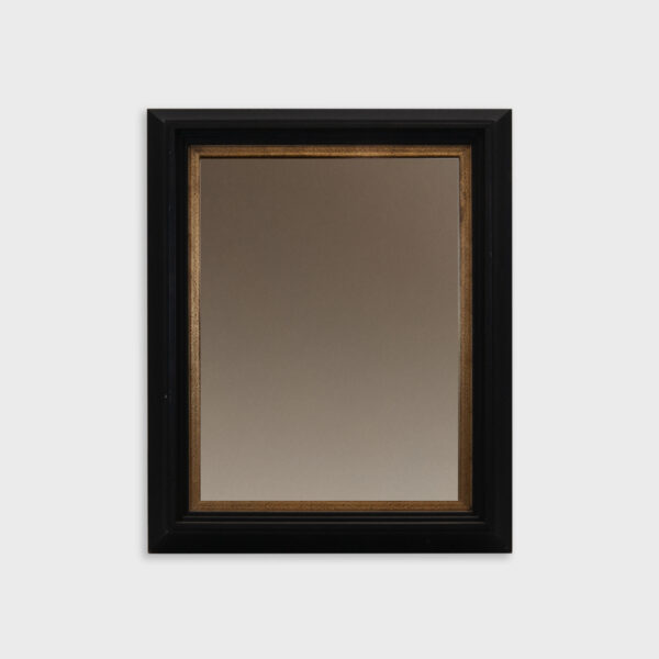 Specchiera con cornice nera opaca