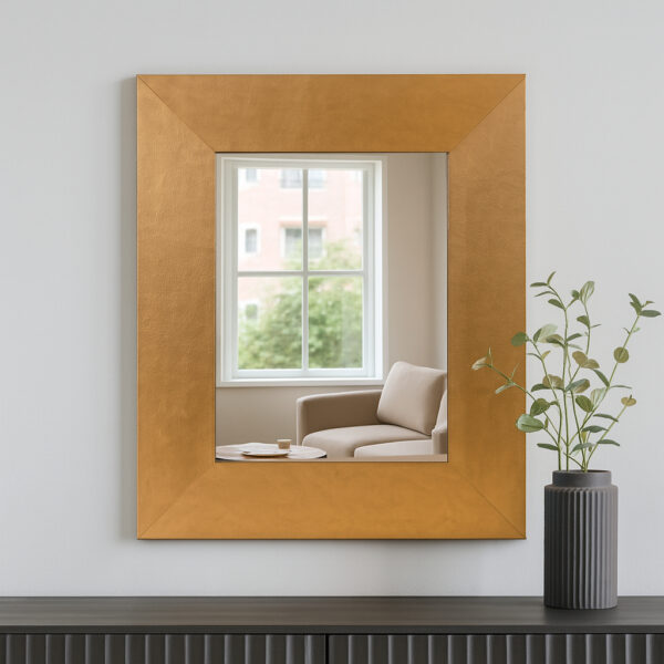 Specchiera moderna dorata - immagine 3