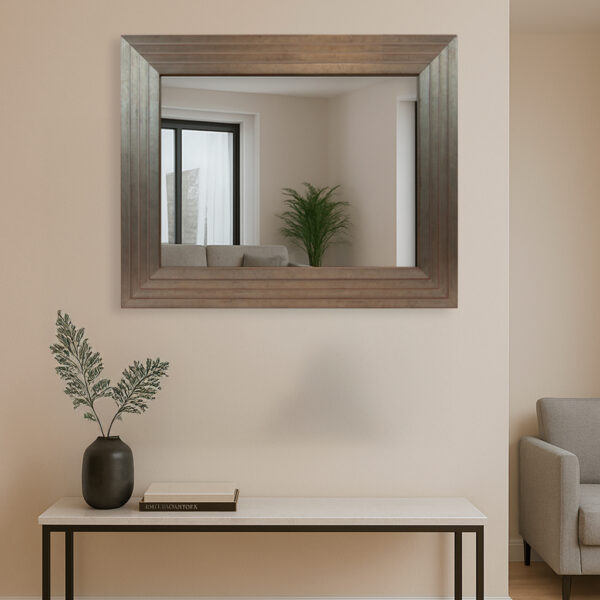 Specchiera argento con stile minimal - immagine 3