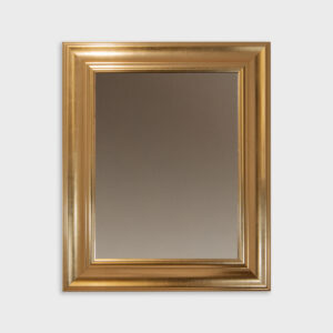 Specchiera classica con cornice dorata lucida