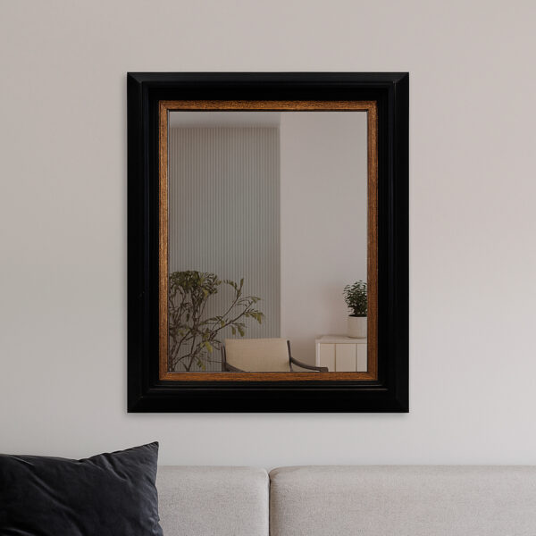 Specchiera con cornice nera opaca - immagine 3