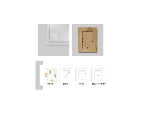 Cornice classica sottile nera - immagine 3