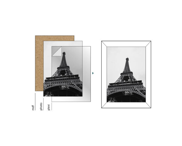 Cornice classica sottile nera - immagine 2