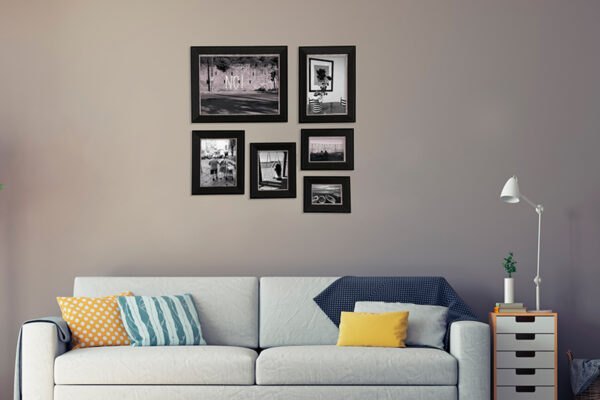 Wall nero classico a 6 Cornici - immagine 2