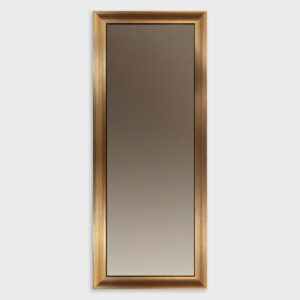 Specchiera con cornice oro satinato