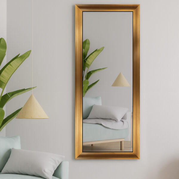 Specchiera con cornice oro satinato - immagine 3