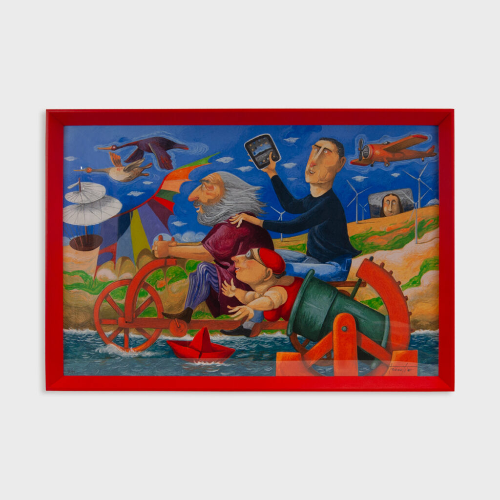 Il viaggio di Leonardo - grafica d'autore